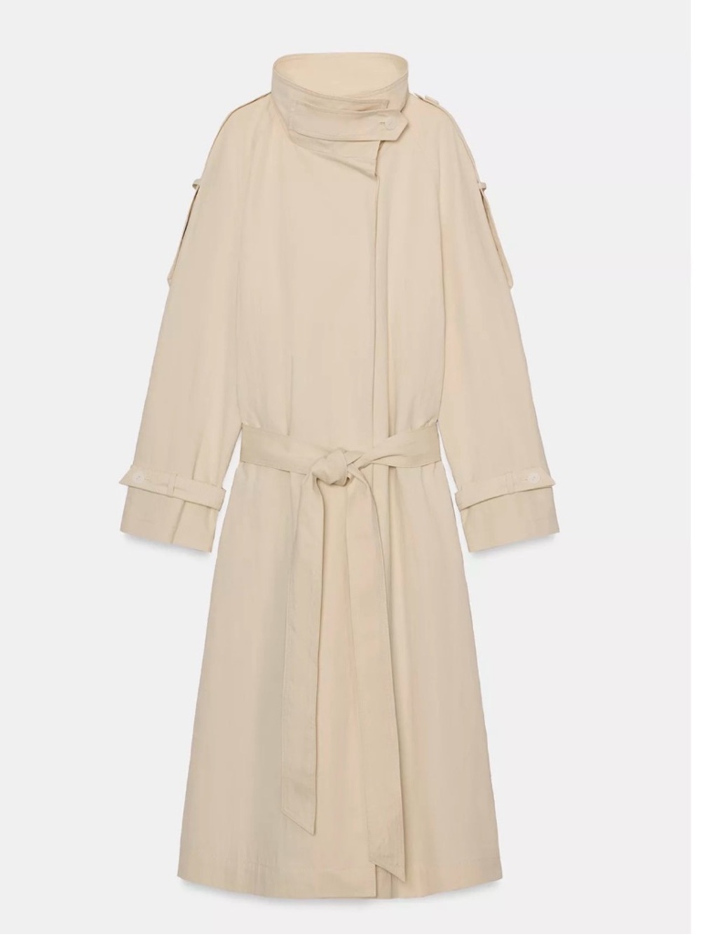 Zara Beige Long Trench Coat size S